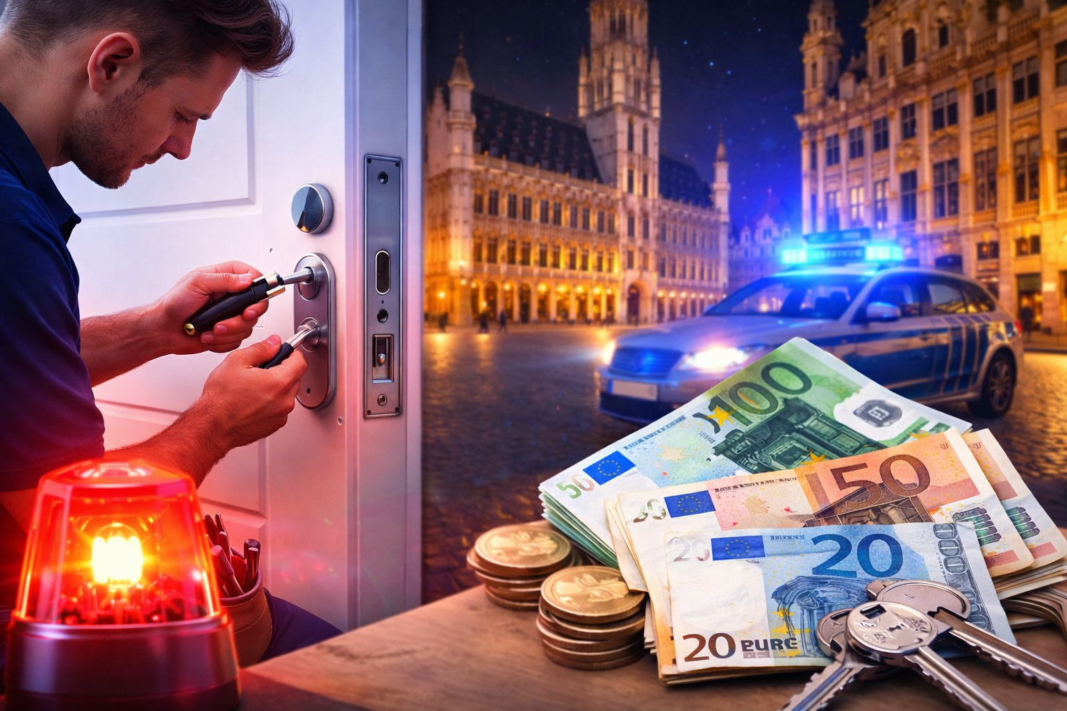 Combien coûte un serrurier en urgence à Bruxelles
