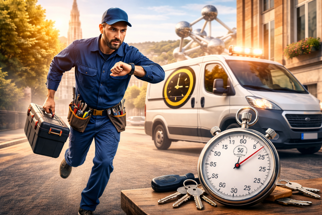 Serrurier peut venir en combien de temps ?