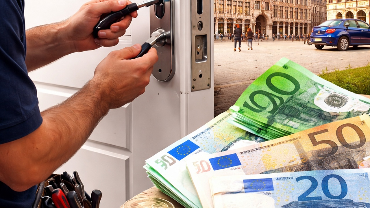 Quel est le prix pour ouvrir une porte à Bruxelles